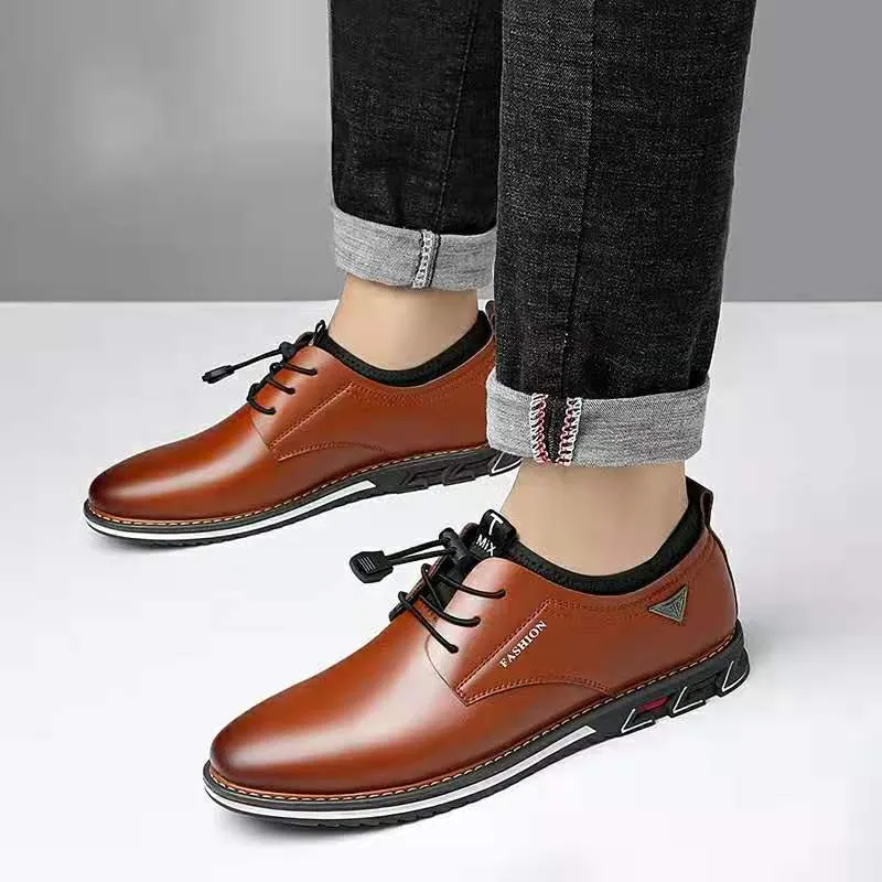 2021British Casual Single Shoes Leather Shoes Formal Shoes New Men