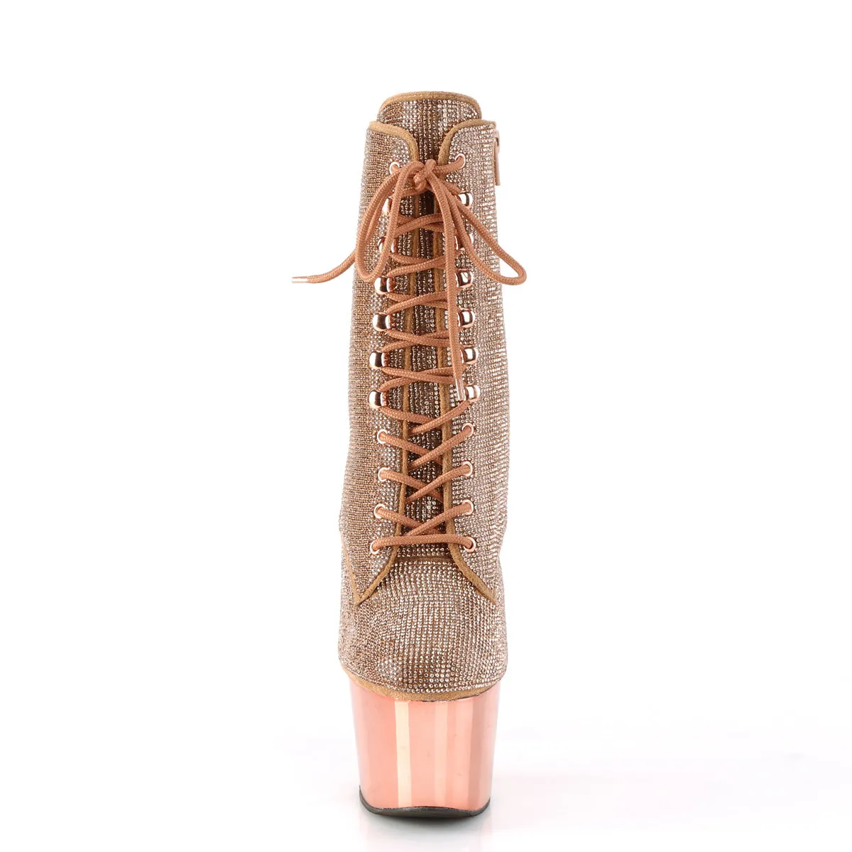 ADORE-1020CHRS Pleaser Rose Gold Glitter Sexy Platform Shoes (Pole Dancing Heels)