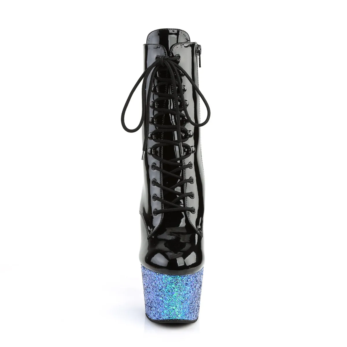 ADORE-1020LG Pleaser Black/Blue Sexy Platform Shoes (Pole Dancing Heels)