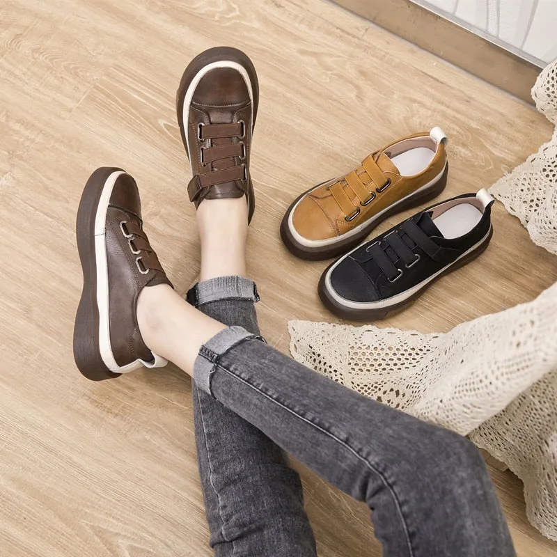 AIYUQI Ladies Sneakers Spring Shoes New Genuine Leather Casual Women Shoes Large Size 42 43 Fashion Flat Girl Student Shoes