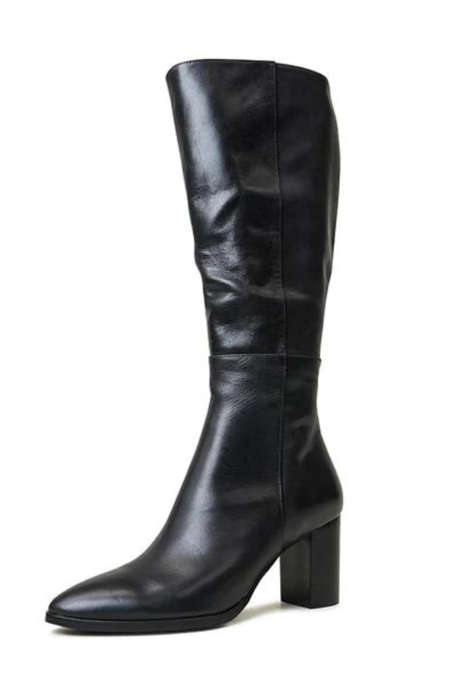 Allouta Knee High Boot - Black