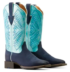 Ariat Women's Round Up Ruidoso Midnight - Marfa Roughout / Coastal Blue