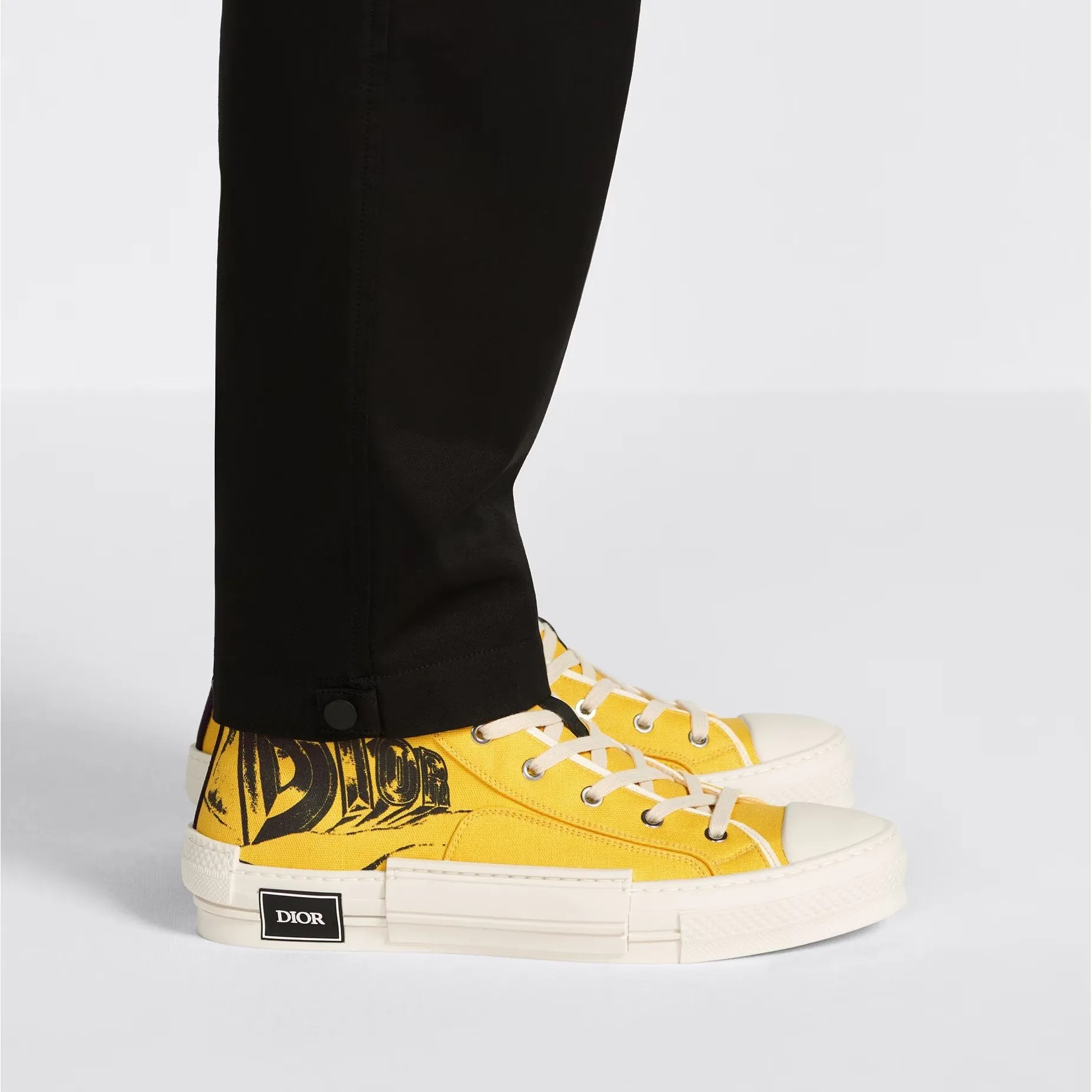 Dior B23 High-top AsteroDior sneakers, yellow