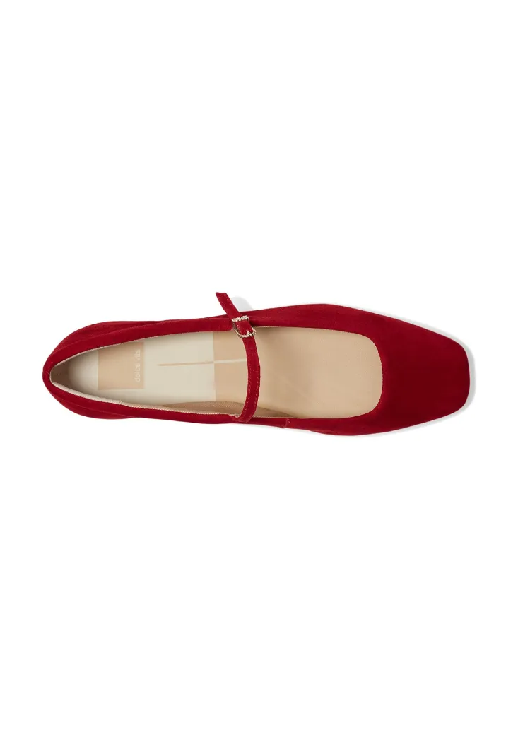 Dolce Vita Reyes Ballet Flat- Crimson Suede