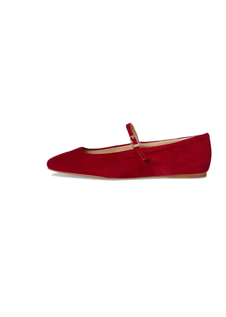 Dolce Vita Reyes Ballet Flat- Crimson Suede