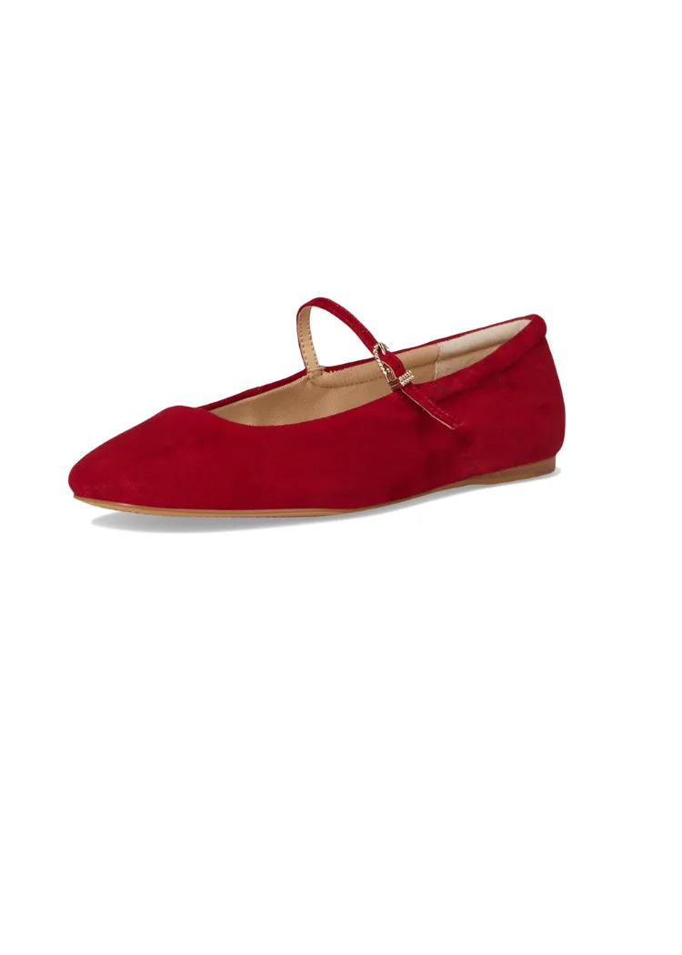 Dolce Vita Reyes Ballet Flat- Crimson Suede