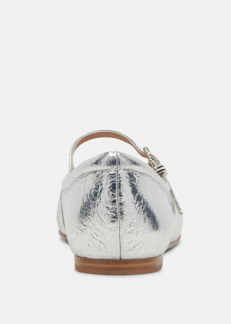 Dolce Vita Reyes Ballet Flat- Silver Distressed ***FINAL SALE***
