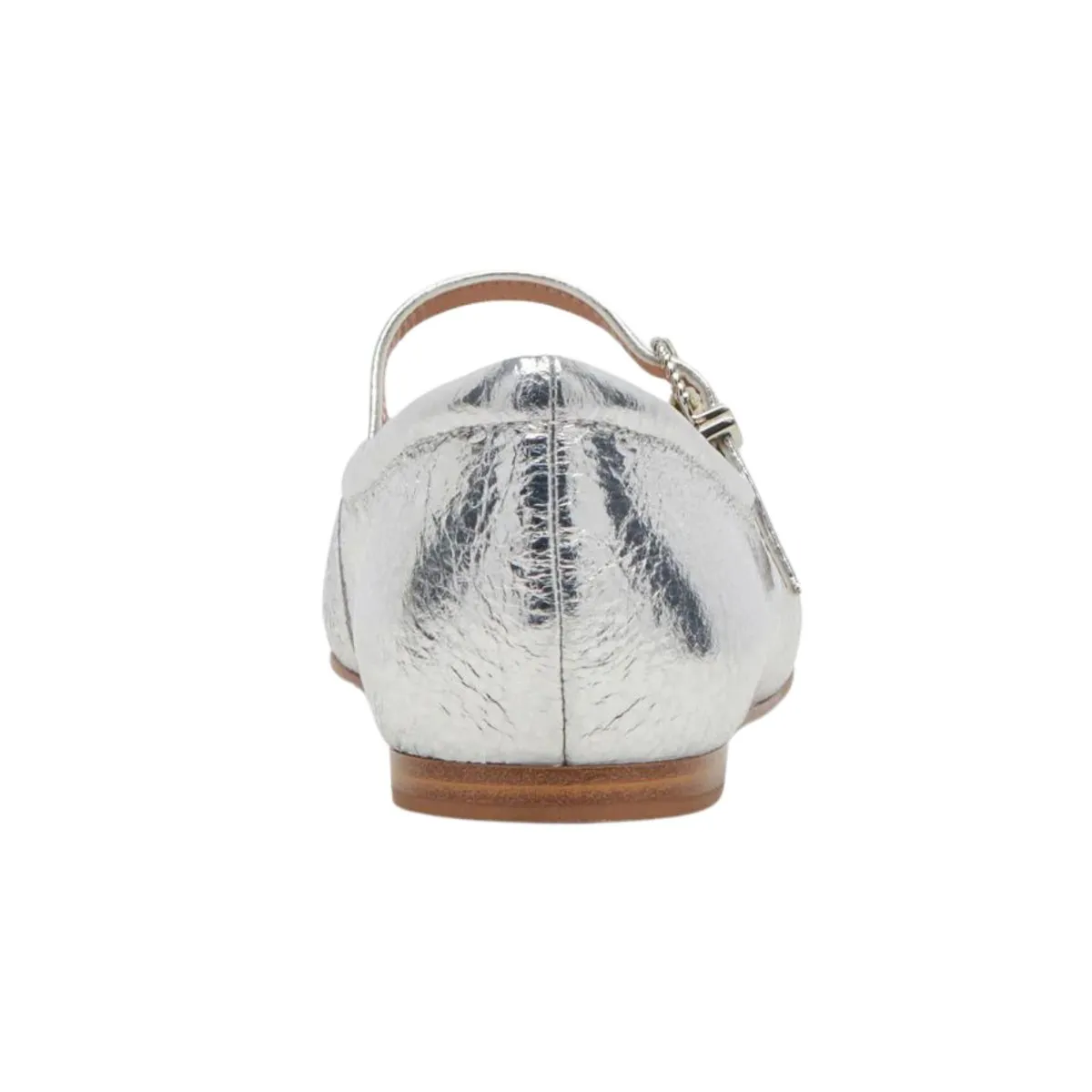 Dolce Vita Women's Reyes Ballet Flats Silver Distressed Leather