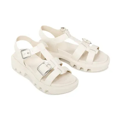 EOS Flic Leather Sandal - Bone