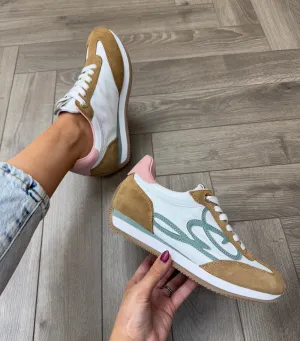 Guess (SS25) Trainer with Coloured Inserts FLPSKRSUE12 - Pink (G11)