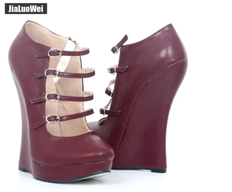 High Wedge Heel Nightclub Party Dress Shoes