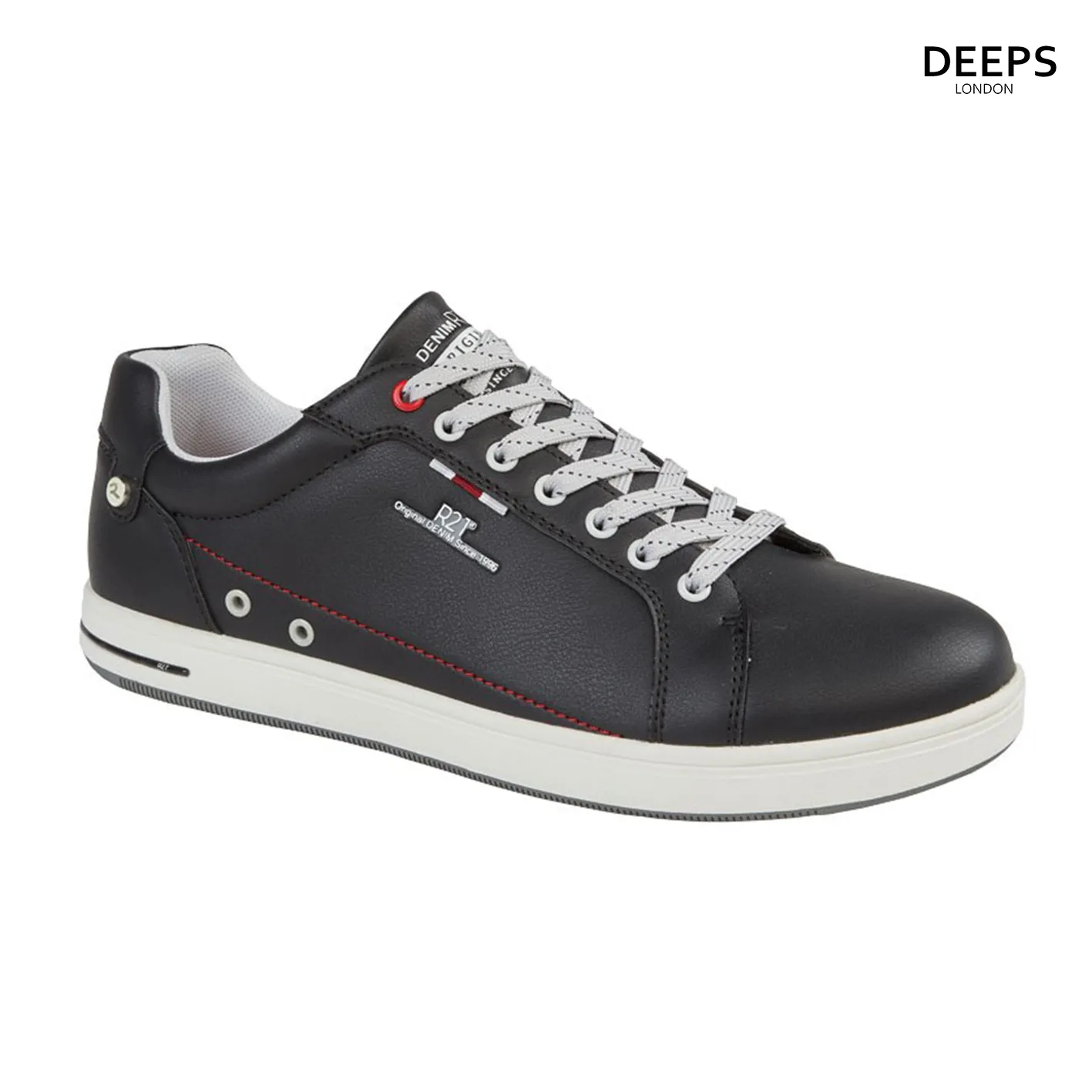 LUCA ORIGINAL DENIM COLLECTION MEN'S RETRO STYLE MEMORY FOAM TRAINERS