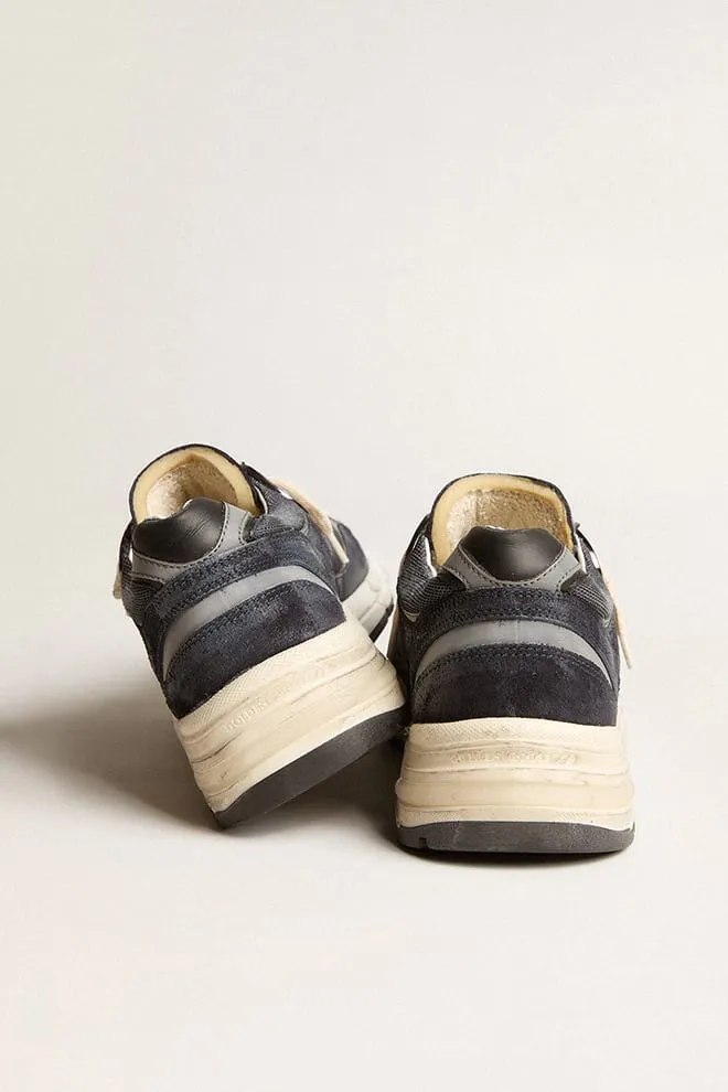 Man Running Dad Mesh and Suede w/ Black Leather Star