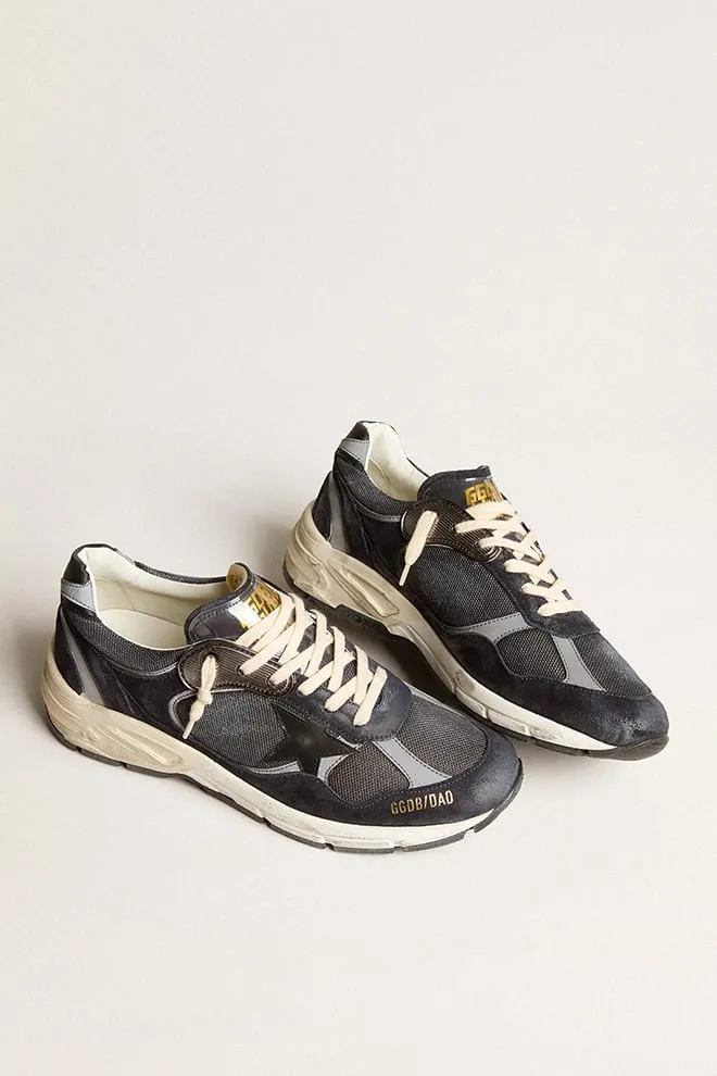 Man Running Dad Mesh and Suede w/ Black Leather Star