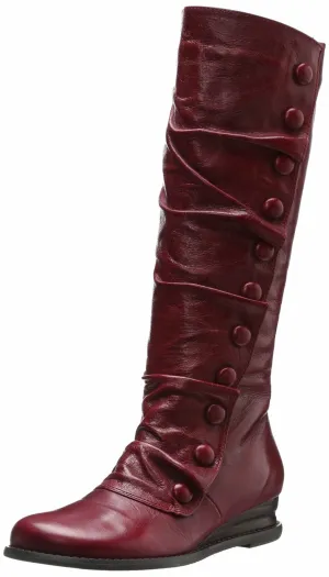 Miz Mooz Women's Bloom Fashion KNee High Leather Dress Wedge Boot