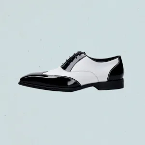 Quill & Noir Oxford Dress Shoes for Men – Black Leather Business Formal Shoes
