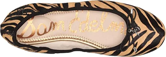 Sam Edelman Felicia Black Nude Slip On Rounded Closed Toe Flexible Ballet Flat