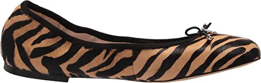 Sam Edelman Felicia Black Nude Slip On Rounded Closed Toe Flexible Ballet Flat