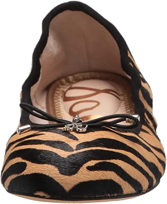 Sam Edelman Felicia Black Nude Slip On Rounded Closed Toe Flexible Ballet Flat