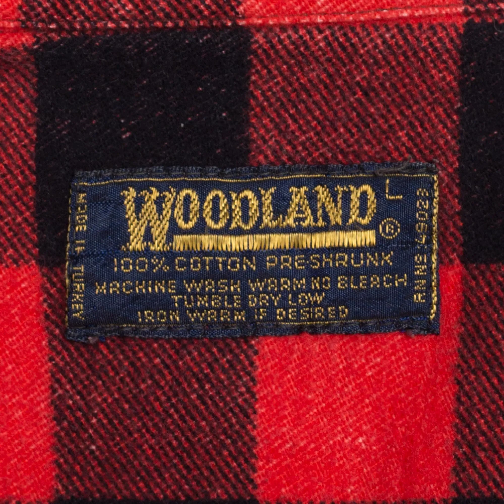 Small 80s Buffalo Plaid Cotton Flannel Shirt