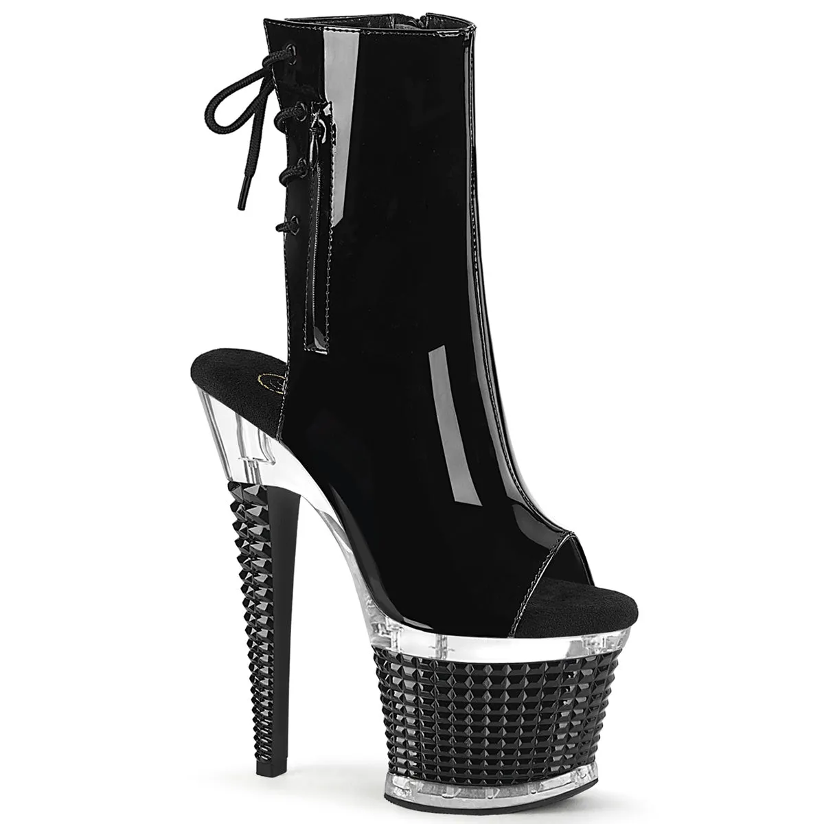 SPECTATOR-1018 Pleaser Black Patent Sexy Platform Shoes (Pole Dancing Heels)