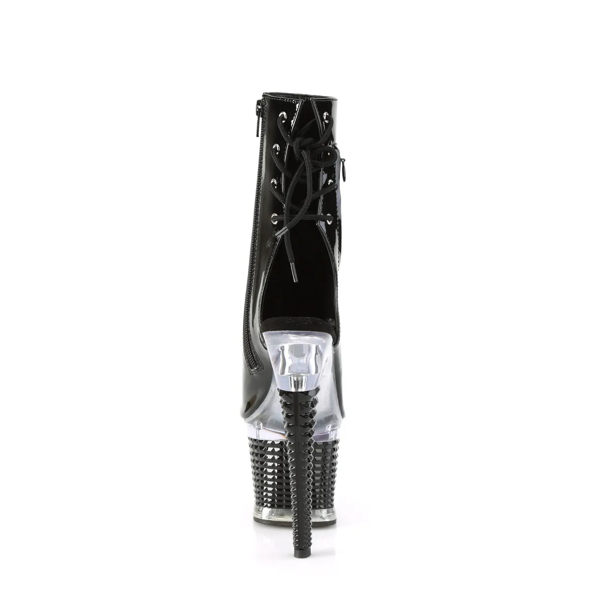 SPECTATOR-1018 Pleaser Black Patent Sexy Platform Shoes (Pole Dancing Heels)