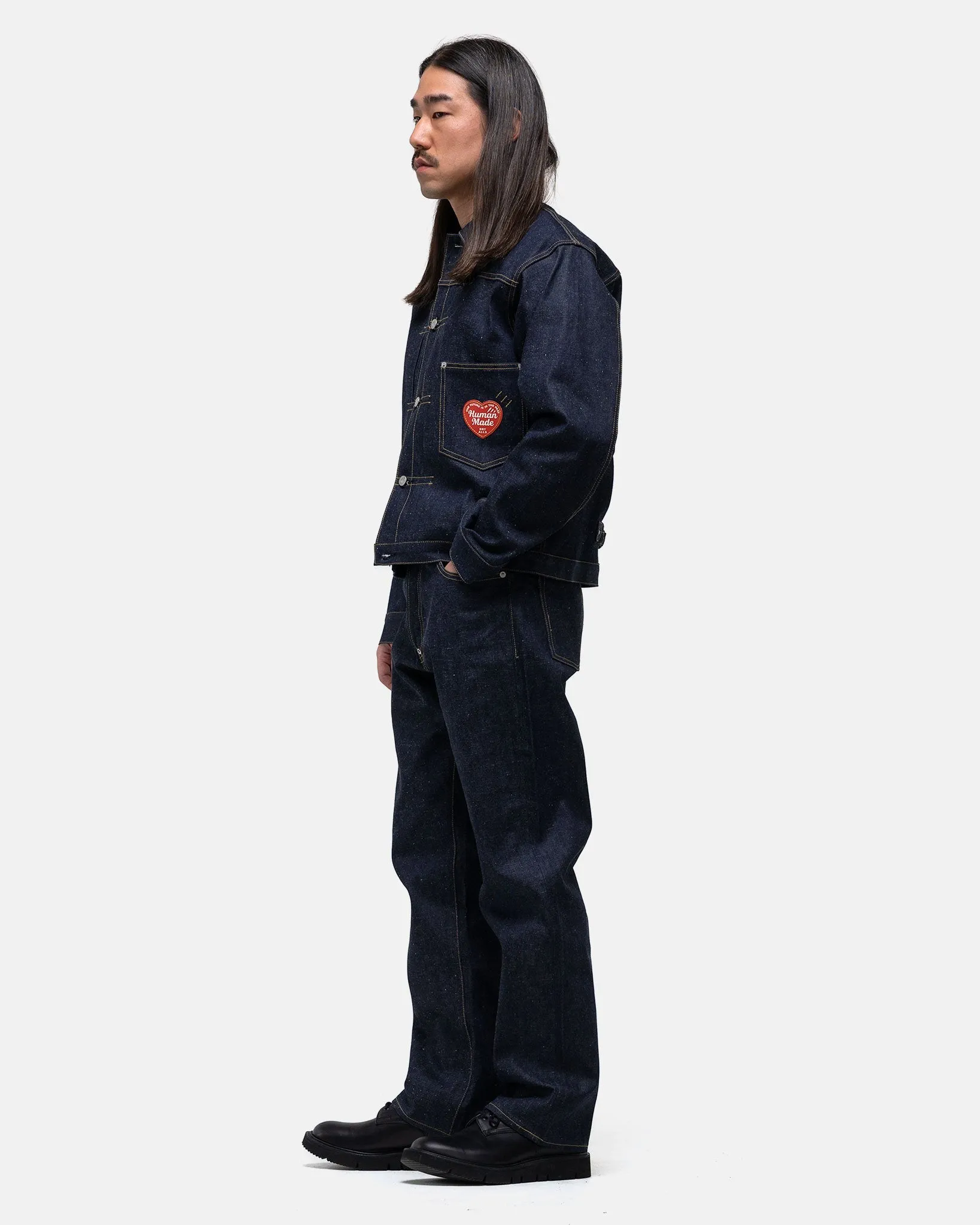Straight Denim Pants Past Indigo