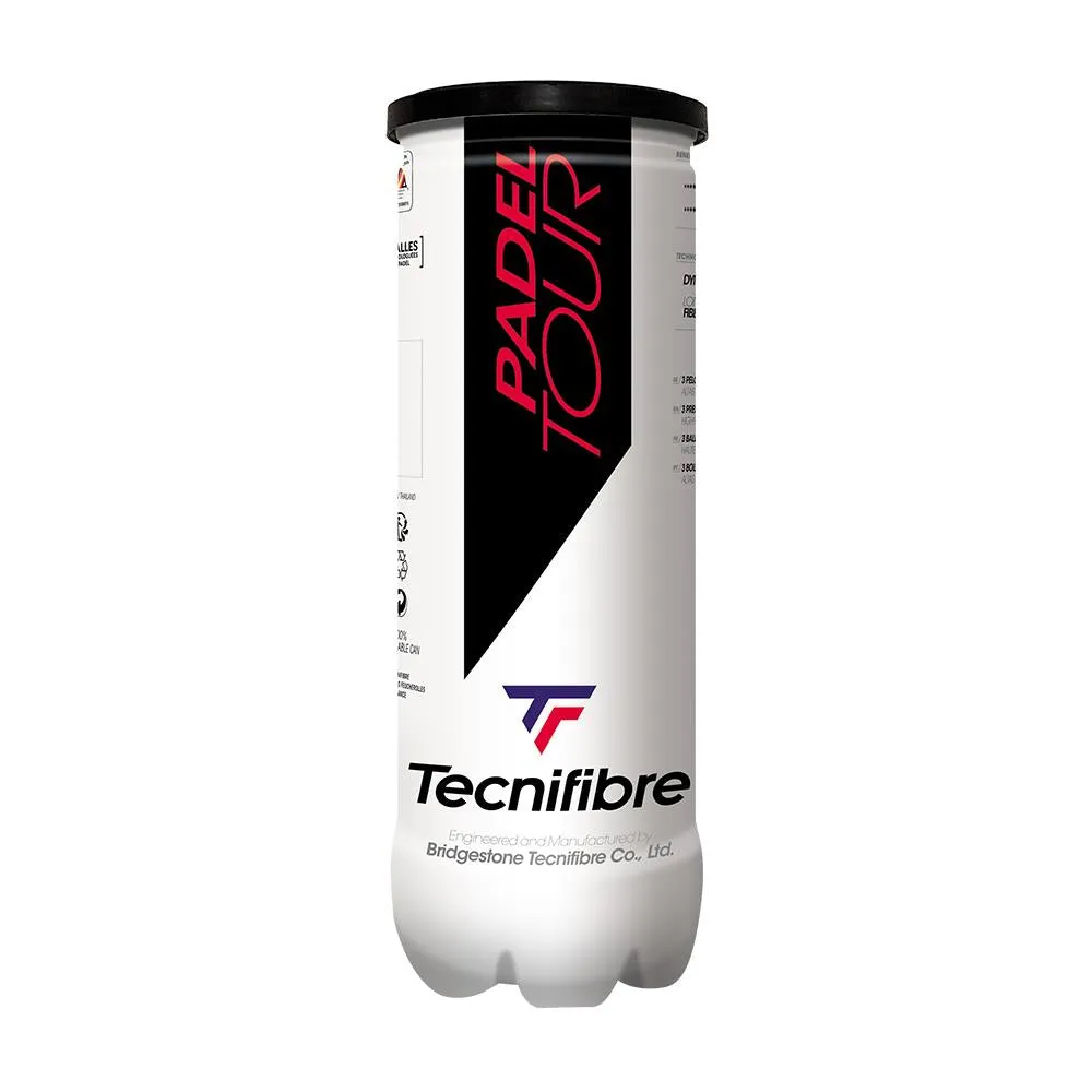 Tecnifibre Padel Tour Padel Balls - 3 Ball Tube