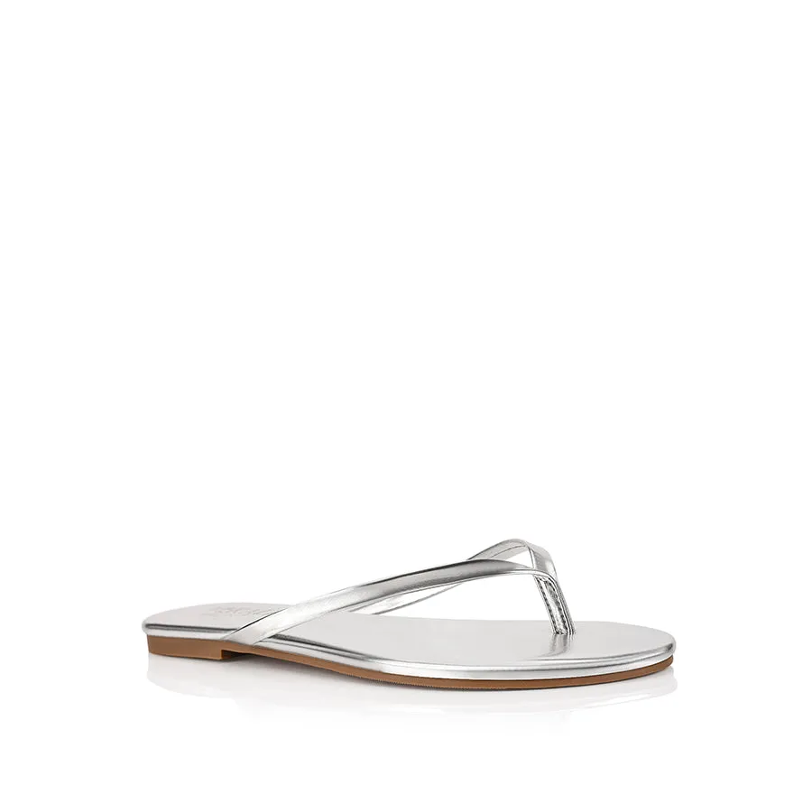 Tori Thongs - Silver Metallic