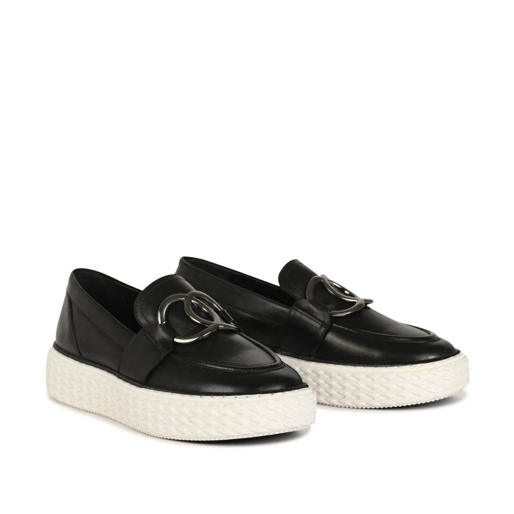 TRINA LEATHER LOAFER SNEAKERS