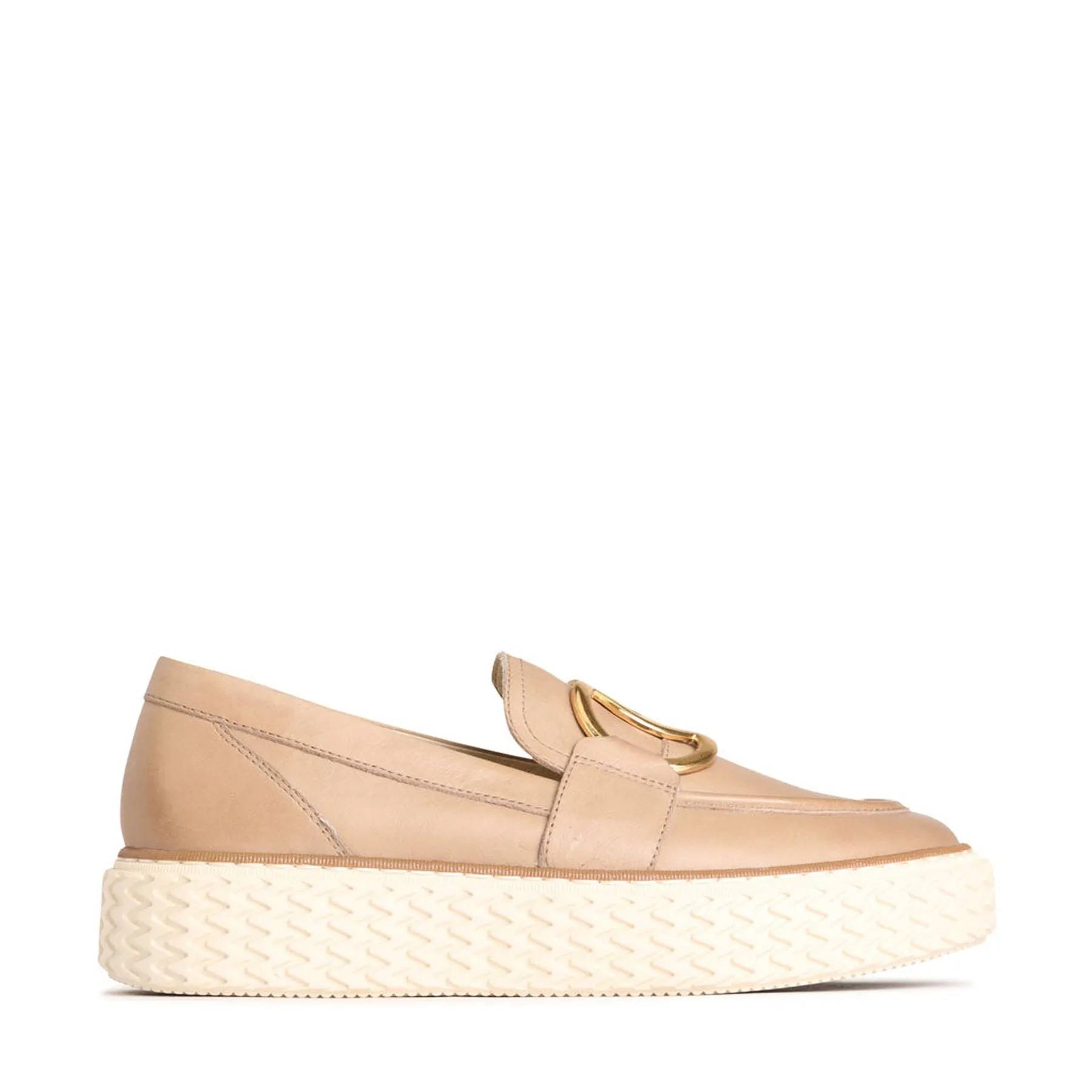 TRINA LEATHER LOAFER SNEAKERS