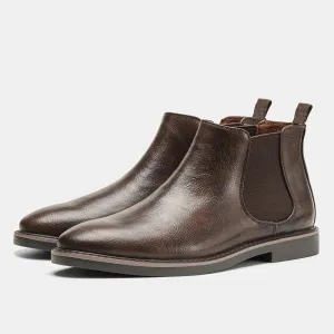 West Louis Brand Designer Comfortable Leather Chelsea Boots
