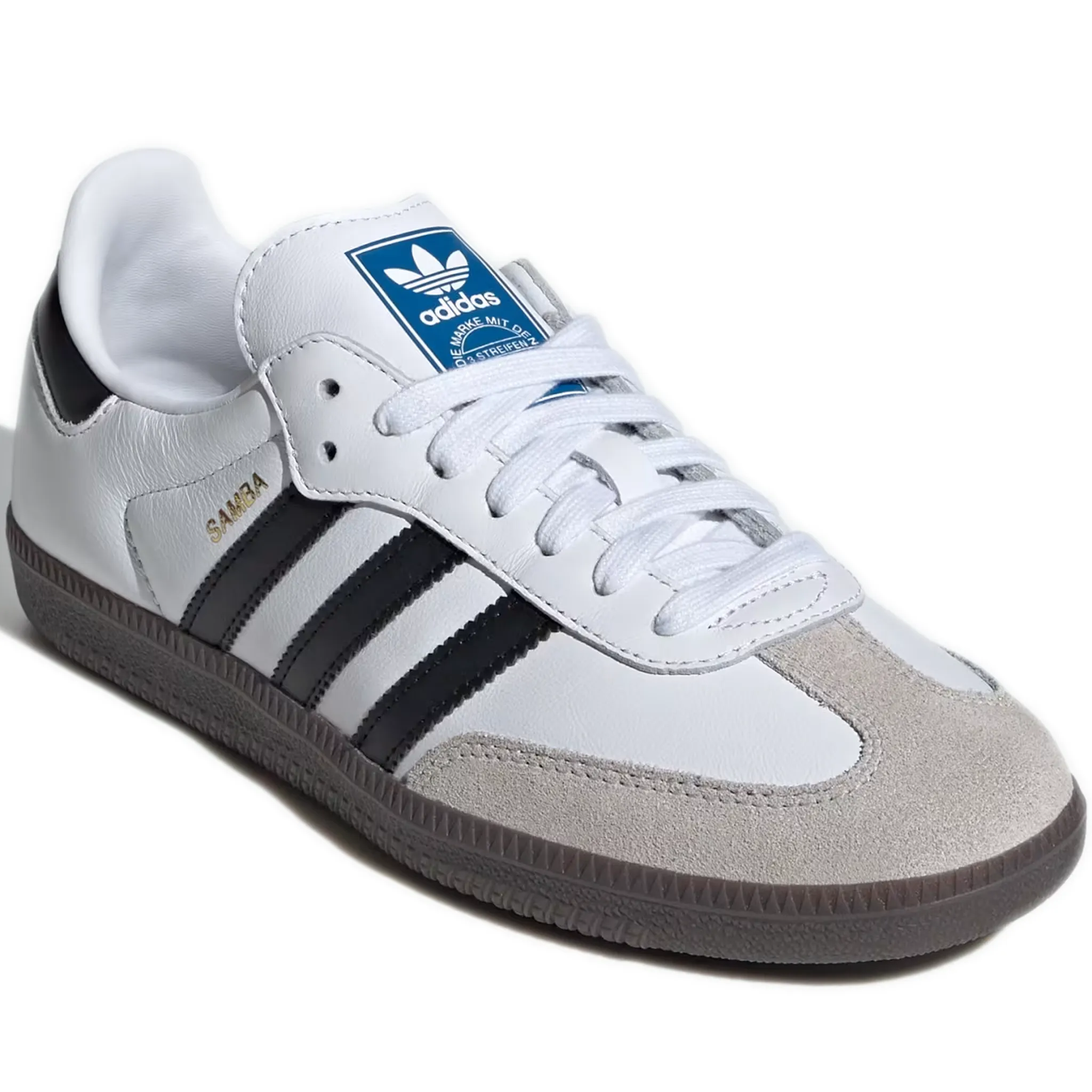 Women's Adidas Samba OG Shoes - Cloud White / Core Black / Gum
