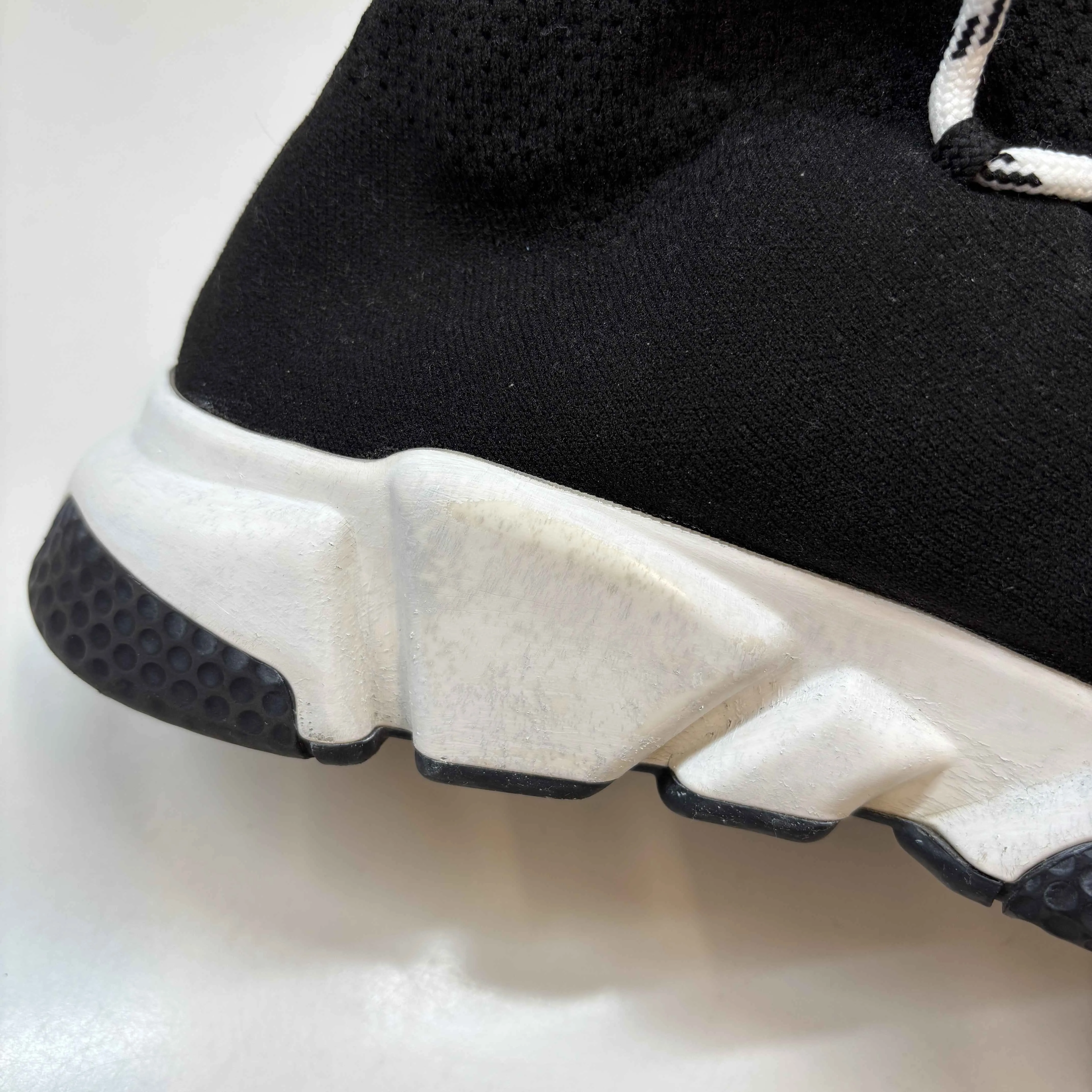 Women's Lace Up Speed Socks High Trainers Black Size EU 39 / UK 6