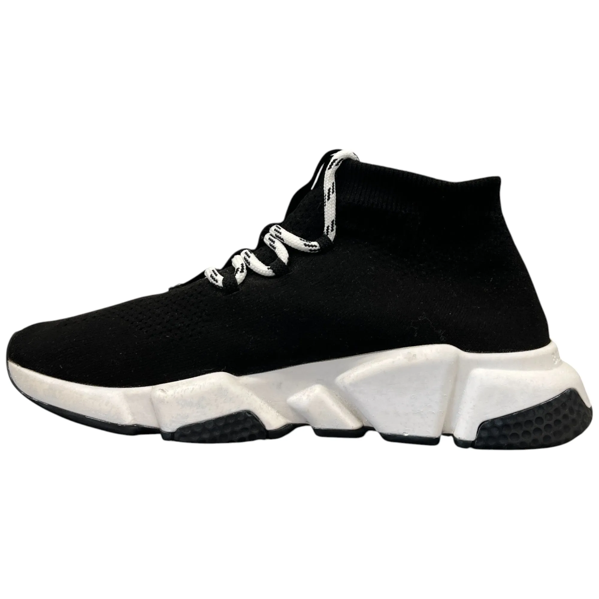 Women's Lace Up Speed Socks High Trainers Black Size EU 39 / UK 6